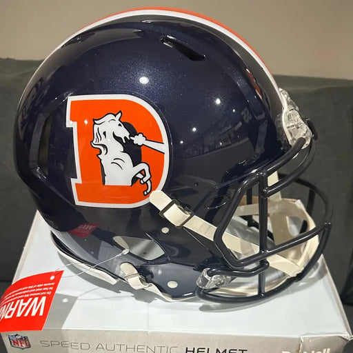 Denver Broncos Full Size Authentic Speed Football Helmet Color Rush - NFL Helmets