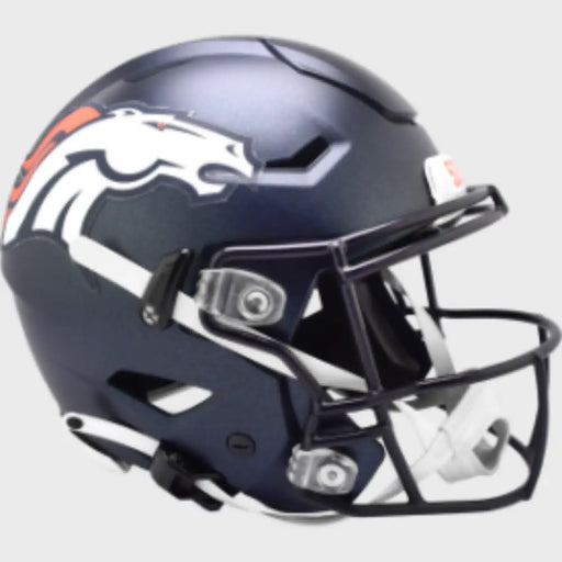 Denver Broncos Full Size Authentic SpeedFlex Football Helmet 2024 Primary - NFL Helmets