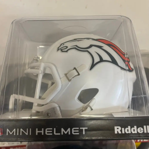 Denver Broncos NFL Mini Speed Football Helmet 2024 On Field Alternate Helmets