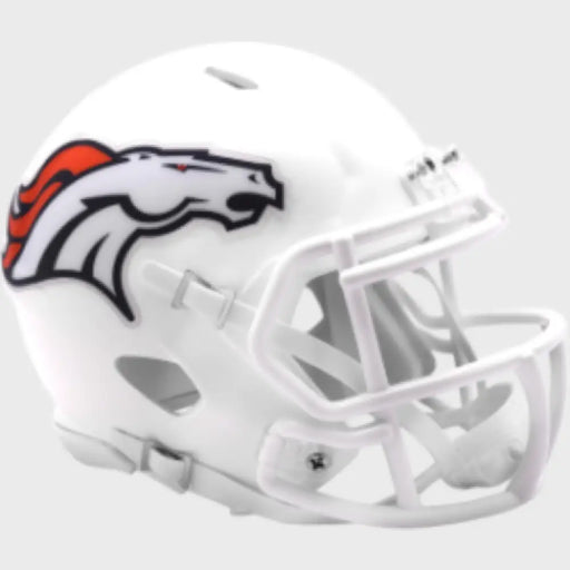 Denver Broncos NFL Mini Speed Football Helmet 2024 On Field Alternate Helmets