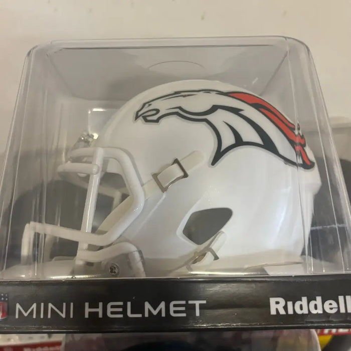 Denver Broncos NFL. Mini Speed Football Helmet 2024 On Field Alternate Helmets