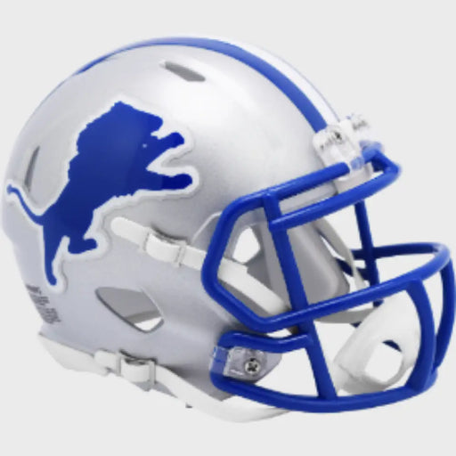 Detroit Lions 1983 to 2002 Riddell Mini Speed Throwback Helmet - NFL Helmets