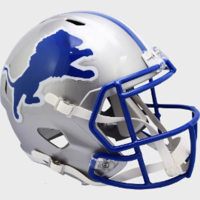 Detroit Lions Full Size 1983 to 2002 Speed Replica Throwback Football Helmet - NFL Helmets