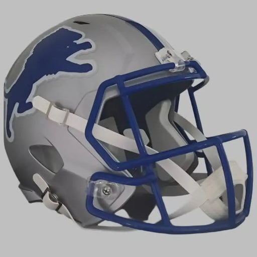 Detroit Lions Full Size 1983 to 2002 Speed Replica Throwback Football Helmet - NFL Helmets