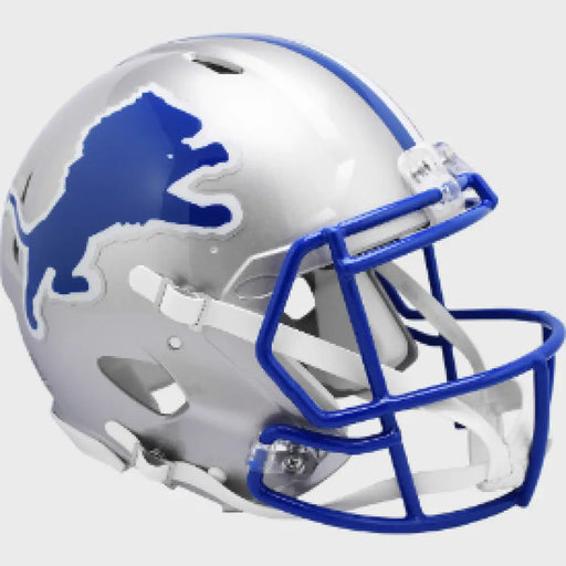 Detroit Lions Full Size Authentic 1983 to 2002 Speed Throwback Football Helmet - NFL Helmets