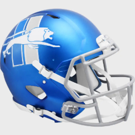 Detroit Lions Full Size Authentic Speed Football Helmet 2023 Alternate On-Field - NFL Helmets
