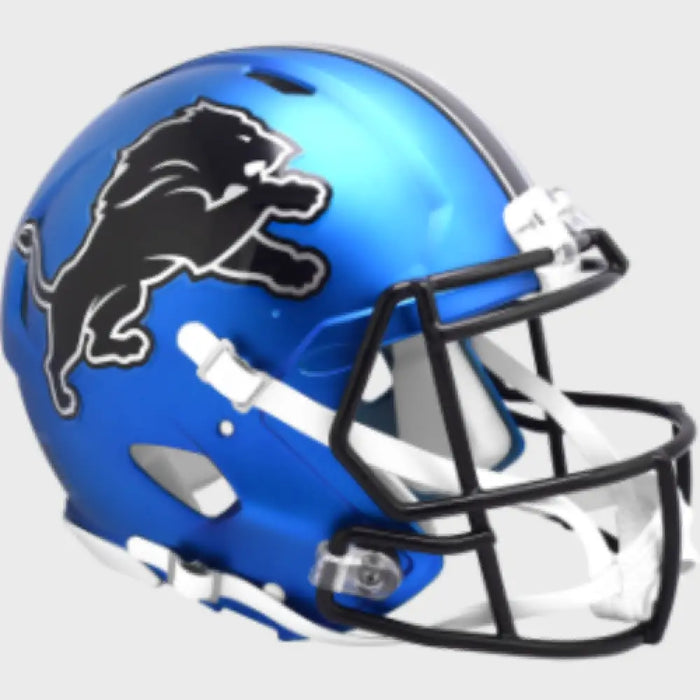 Detroit Lions Full Size Authentic Speed Football Helmet 2024 On-Field Alternate - NFL Helmets