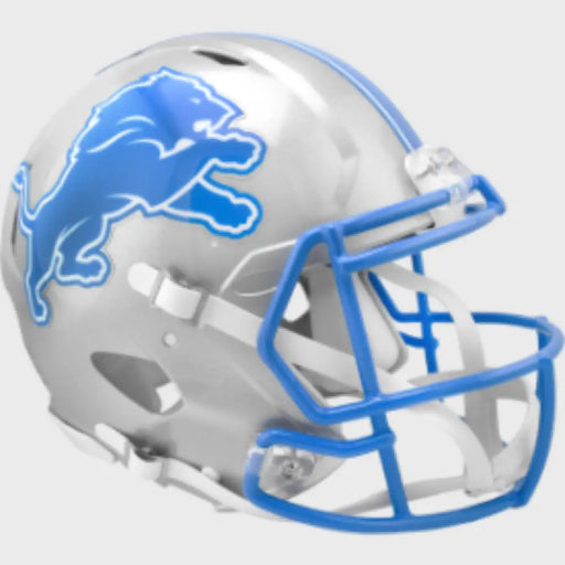 Detroit Lions Full Size Authentic Speed Football Helmet 2024 Primary - NFL Helmets