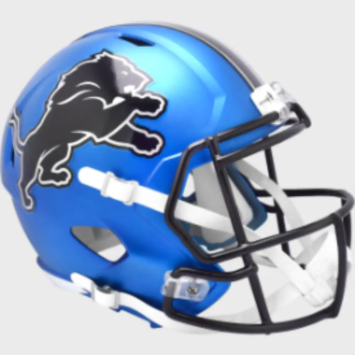 Detroit Lions Full Size Speed Replica Football Helmet 2024 On-Field Alternate - NFL Helmets