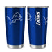 Detroit Lions Travel Tumbler 20oz Ultra Blue Tumbler
