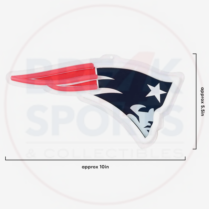 New England Patriots 10" Neon Light Up Big Logo Fan Chain