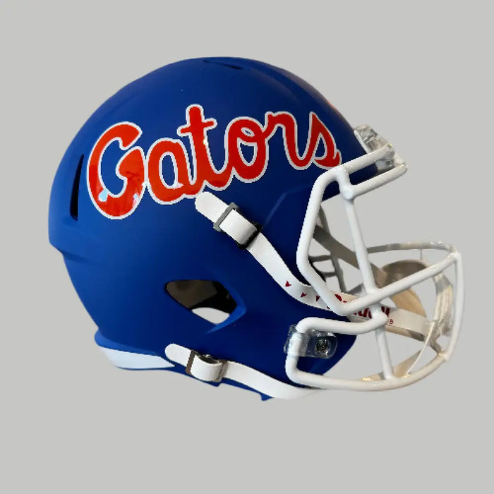 Florida Gators Full Size Speed Replica Football Helmet Matte Blue - NCAA Helmets