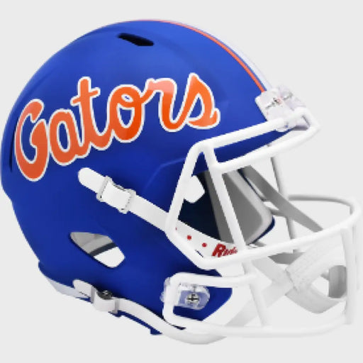 Florida Gators Full Size Speed Replica Football Helmet Matte Blue - NCAA Helmets