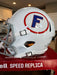 Florida Gators Full Size Speed Replica Throwback Football Helmet White w/Gray Mask- NCAA Helmets