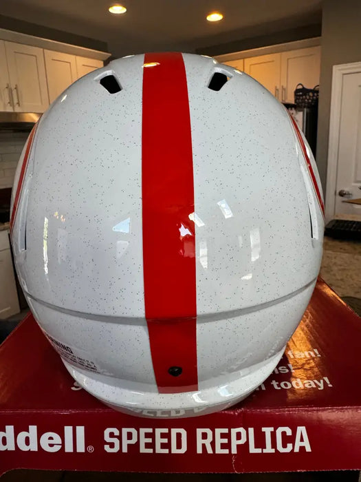 Florida Gators Full Size Speed Replica Throwback Football Helmet White w/Gray Mask- NCAA Helmets