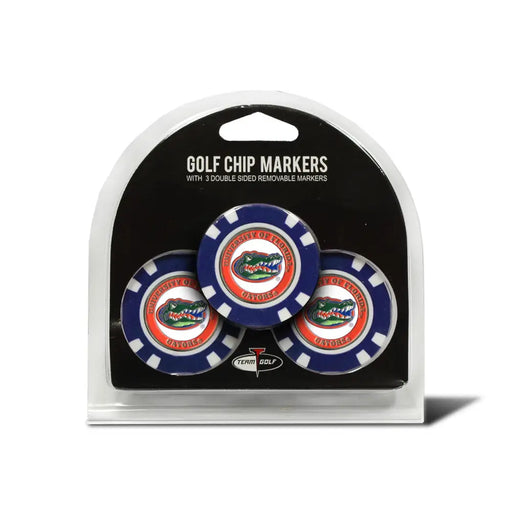 Florida Gators Golf Chip with Marker 3 Pack Golf Ball Markers