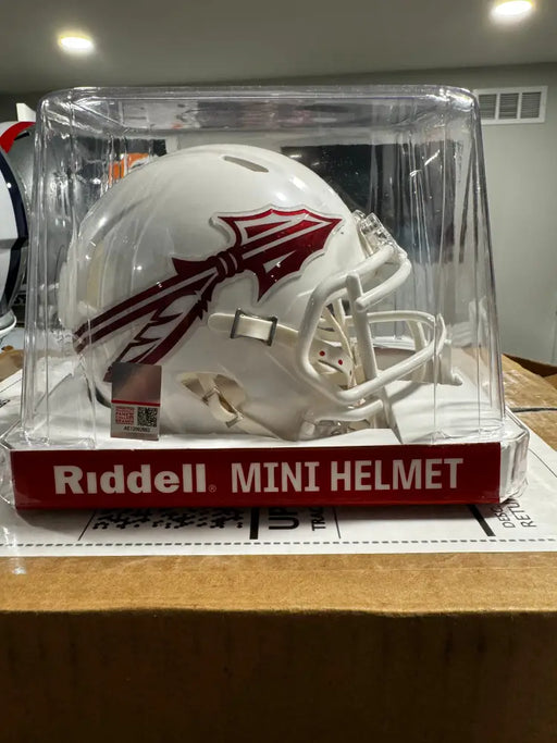 Florida State Seminoles NCAA Mini Speed Football Helmet White - NCAA Helmets