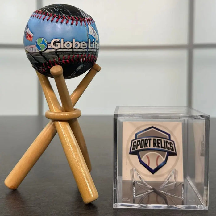 Globe Life Field Baseball Baseball + Stand + Case Shop All