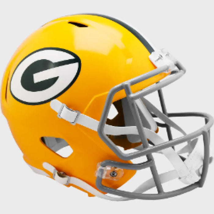 Green Bay Packers Full Size 1961 to 1979 Speed Replica Throwback Helmet - NFL Helmets