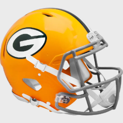 Green Bay Packers Full Size Authentic 1961 to 1979 Speed Throwback Football Helmet - NFL Helmets