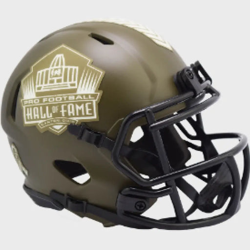 Hall of Fame SALUTE TO SERVICE Mini Speed Football Helmet - NFL. Helmets