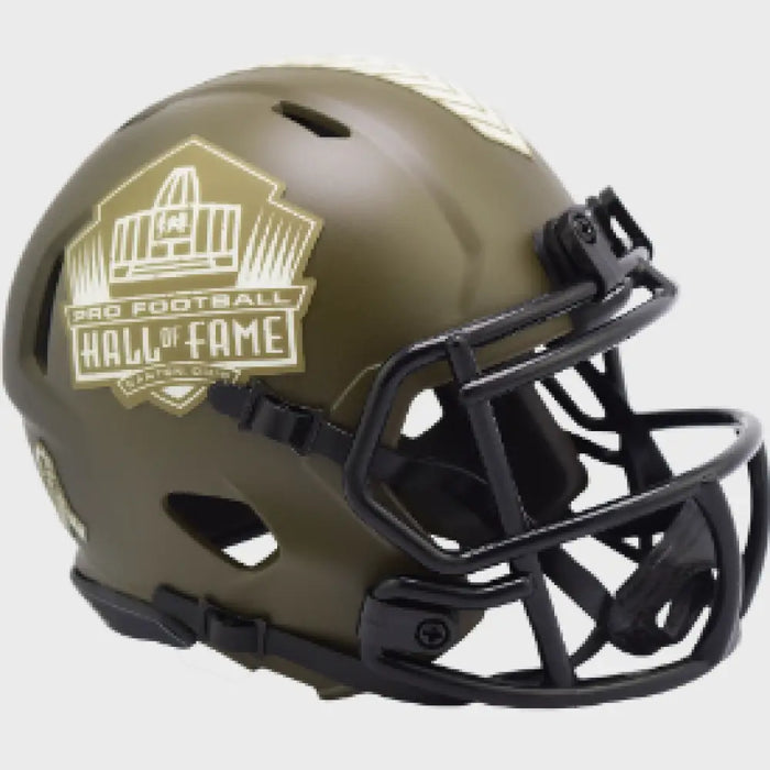 Hall of Fame SALUTE TO SERVICE Mini Speed Football Helmet - NFL Helmets