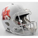 Houston Cougars Full Size Speed Replica Football Helmet Matte White w/Chrome Decal - NCAA Helmets