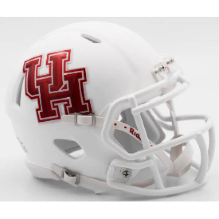 Houston Cougars NCAA Mini Speed Football Helmet Matte White - NCAA Helmets