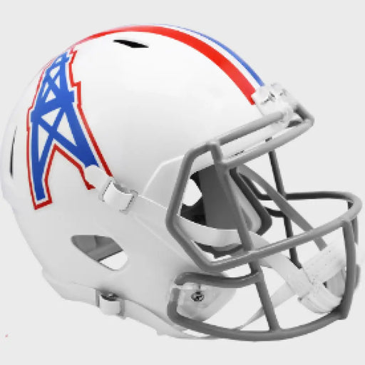 Houston Oilers Full Size 1975 to 1980 Speed Replica Throwback Helmet - NFL Helmets