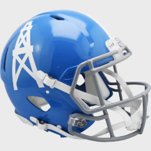 Houston Oilers Full Size Authentic 1960 to 1962 Speed Throwback Football Helmet - NFL Helmets
