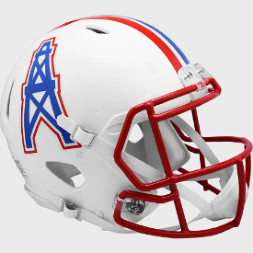 Houston Oilers Full Size Authentic 1981 to 1998 Speed Throwback Football Helmet - NFL Helmets
