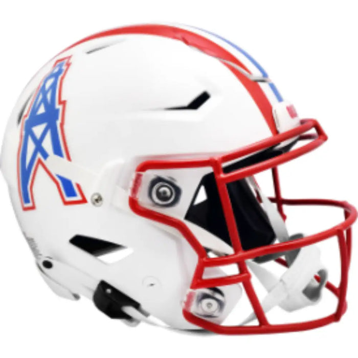 Houston Oilers Full Size Authentic 1981 to 1998 SpeedFlex Throwback Football Helmet- NFL Helmets