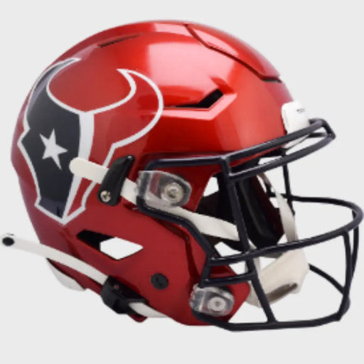 Houston Texans Full Size Authentic SpeedFlex Football Helmet 2022 Alternate On-Field - NFL Helmets