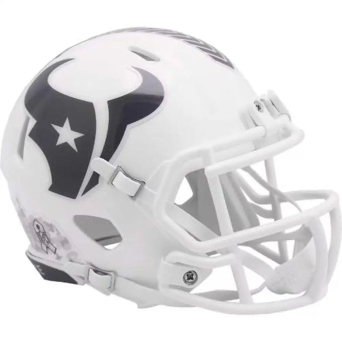 Houston Texans NFL Mini Speed Football Helmet SALUTE TO SERVICE 3 Helmets