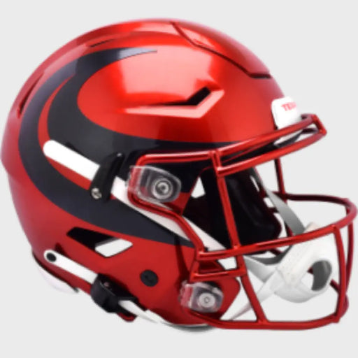 Houston Texans SpeedFlex Football Helmet 2024 NEW Full Size Authentic Speedflex Throwback Helmet - NFL.