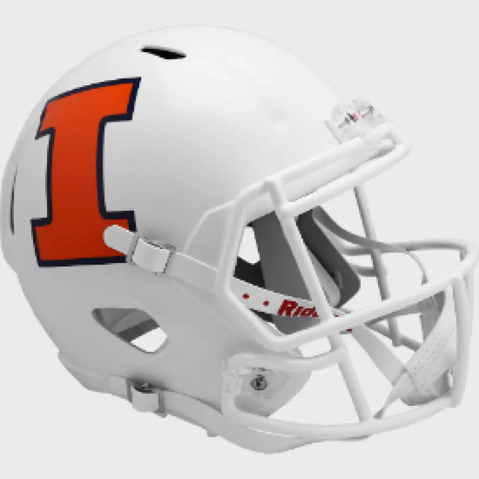 Illinois Fighting Illini Full Size Speed Replica Football Helmet Satin- NCAA Helmets