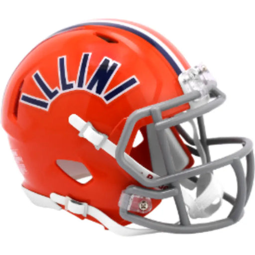 Illinois Fighting Illini NCAA Mini Speed Football Helmet 1971-1987 - NCAA Helmets