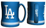 Los Angeles Dodgers Coffee Mug 14oz Sculpted Relief Team Color