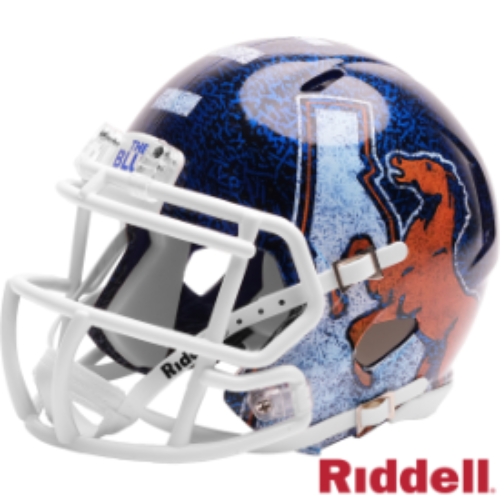 Boise State Broncos NCAA Mini Speed Football Helmet THE BLUE - NCAA