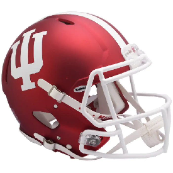 Indiana Hoosiers Full Size Authentic Speed Football Helmet Anodized Crimson- NCAA Helmets