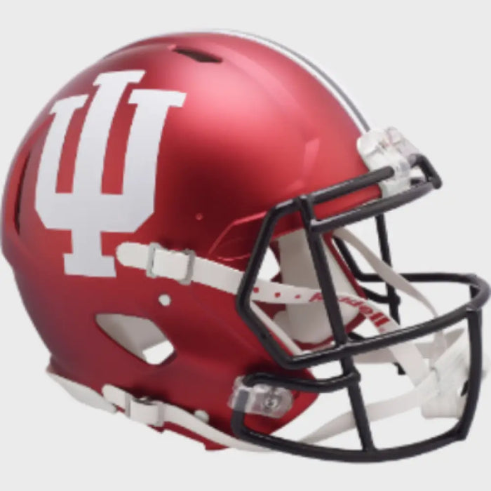 Indiana Hoosiers Full Size Authentic Speed Football Helmet Anodized Crimson- NCAA Helmets