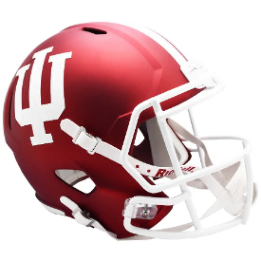 Indiana Hoosiers Full Size Speed Replica Football Helmet Anodized Crimson - NCAA Helmets