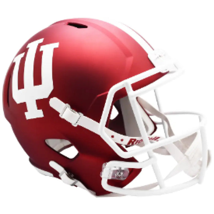 Indiana Hoosiers Full Size Speed Replica Football Helmet Anodized Crimson - NCAA Helmets
