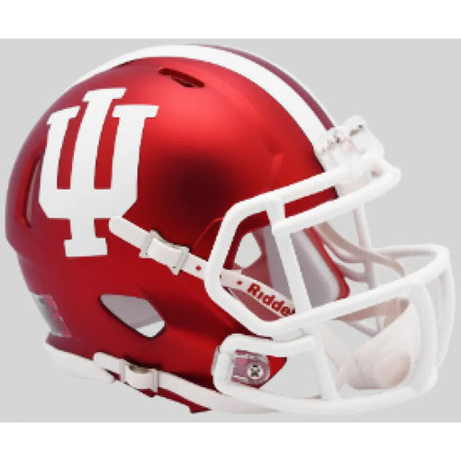 Indiana Hoosiers NCAA Mini Speed Football Helmet Anodized Crimson - NCAA Helmets