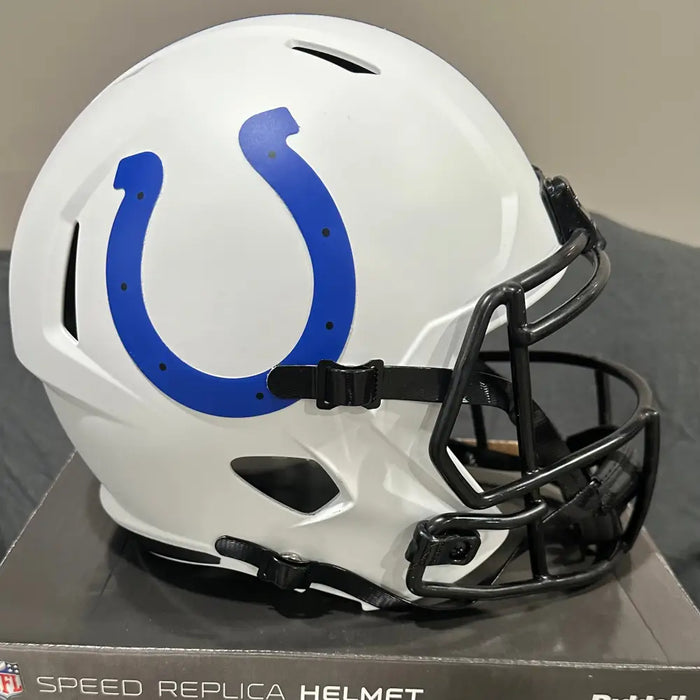 Indianapolis Colts Full Size Speed Replica Football Helmet LUNAR - NFL Helmets