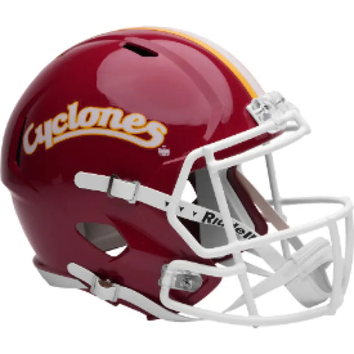 Iowa State Cyclones Full Size Speed Replica Football Helmet Cyclones Red- NCAA. Helmets