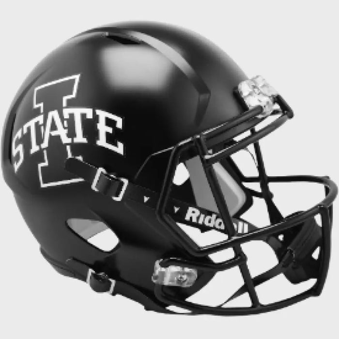 Iowa State Cyclones Full Size Speed Replica Football Helmet Satin Black - NCAA Helmets