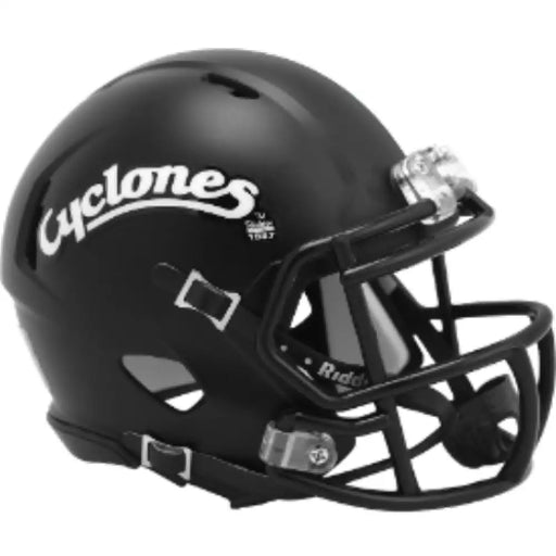 Iowa State Cyclones NCAA Mini Speed Football Helmet Black Cyclones- NCAA Helmets