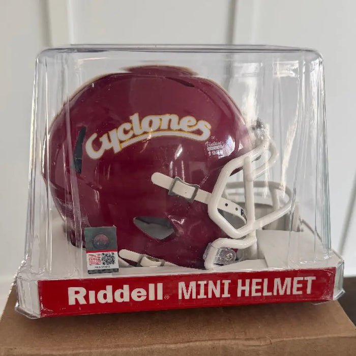 Iowa State Cyclones NCAA Mini Speed Football Helmet Cyclones Red- NCAA Helmets