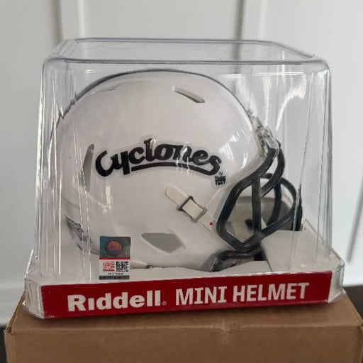 Iowa State Cyclones NCAA Mini Speed Football Helmet Script- NCAA Helmets